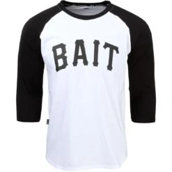 BAIT Men Core Raglan Tee (white / Black) -Our Apparel Shop 08 21 15bait 082