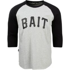 BAIT Men Core Raglan Tee (gray / Black) -Our Apparel Shop 08 21 15bait 094