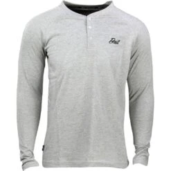 BAIT Men Core Henley Long Sleeve Tee (gray) -Our Apparel Shop 09 14 15bait 001