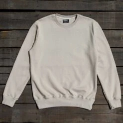 BAIT Men Premium Crew Neck Sweater - Made In Los Angeles (gray / Turtledove)