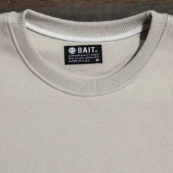 BAIT Men Premium Crew Neck Sweater - Made In Los Angeles (gray / Turtledove) -Our Apparel Shop 20160601 img 8058