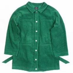 BAIT Unisex Corduroy Longline Jacket (green / Kelly)