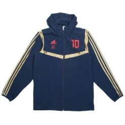Adidas Men Predator Zinedine Zidane Hooded Jacket (navy / Collegiate Navy / Red)