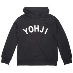 Adidas Y-3 Men Yohji Letters Hoodie (black / Off White)