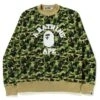 A Bathing Ape Men ABC Camo College Wide Crewneck (green) -Our Apparel Shop ap1g80113022grn 1