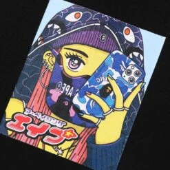 A Bathing Ape Men Bape Girl Pullover Hoodie (black) -Our Apparel Shop ap1i30114005blk m 2 1