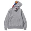 A Bathing Ape Men Shark Pullover Hoodie (gray) -Our Apparel Shop ap1i30114017gra 1