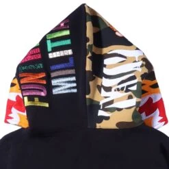 A Bathing Ape Men Tiger Full Zip Hoodie (black) -Our Apparel Shop ap1i30115014blk 4