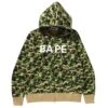 A Bathing Ape Men ABC Camo Bape Full Zip Hoodie (green) -Our Apparel Shop ap1i30115022grn s 1 1