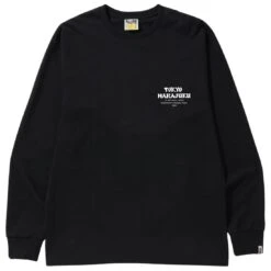 A Bathing Ape Men Japan Culture Daruma Long Sleeve Tee (black)