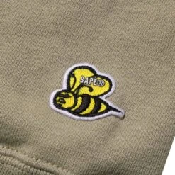 A Bathing Ape Men Bape Multi Label Relaxed Fit Crewneck (beige) -Our Apparel Shop ap1i80113005bei 8