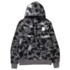 A Bathing Ape Men Grid Camo Pullover Hoodie (black) -Our Apparel Shop ap1i80114005blk 1