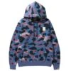 A Bathing Ape Men Grid Camo Pullover Hoodie (purple) -Our Apparel Shop ap1i80114005pur 1