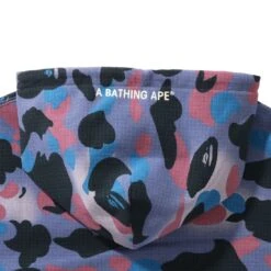 A Bathing Ape Men Grid Camo Pullover Hoodie (purple) -Our Apparel Shop ap1i80114005pur 3
