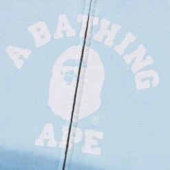 A Bathing Ape Men College Gradation Relaxed Fit Full Zip Hoodie (blue) -Our Apparel Shop ap1j30115004blu 3 1