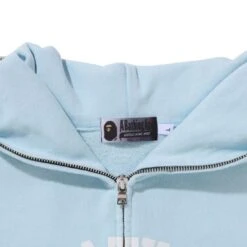 A Bathing Ape Men College Gradation Relaxed Fit Full Zip Hoodie (blue) -Our Apparel Shop ap1j30115004blu 4 1