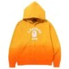 A Bathing Ape Men College Gradation Relaxed Fit Full Zip Hoodie (orange) -Our Apparel Shop ap1j30115004org 1 1