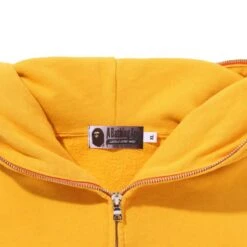 A Bathing Ape Men College Gradation Relaxed Fit Full Zip Hoodie (orange) -Our Apparel Shop ap1j30115004org 4 1