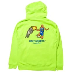 BAIT Men 8 BIT Basketball Hoody (green / Safety) -Our Apparel Shop ba8baskethdgrn 3