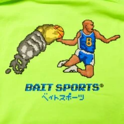BAIT Men 8 BIT Basketball Hoody (green / Safety) -Our Apparel Shop ba8baskethdgrn 4