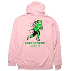 BAIT Men 8 Bit Football Hoody (pink) -Our Apparel Shop ba8bitfballhdpk 3
