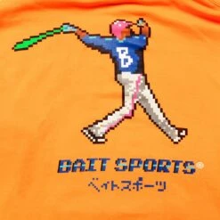 BAIT Men 8 BIT Baseball Hoody (orange / Safety) -Our Apparel Shop ba8btbasehdyorg 4