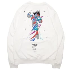 BAIT X Astro Boy X Louis De Guzman Men Crewneck Sweater (white / Off White) -Our Apparel Shop baabldgcrewwht 3