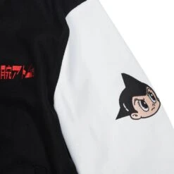 BAIT X Astro Boy Men Step Varsity Jacket (black / White) -Our Apparel Shop baabvarsbk 2