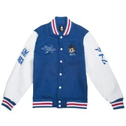 BAIT X Astro Boy Men Launch Varsity Jacket (blue / White)