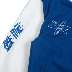 BAIT X Astro Boy Men Launch Varsity Jacket (blue / White) -Our Apparel Shop baabvarsblu 2