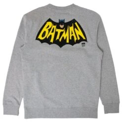 BAIT X Batman Men Adam West Portrait Crewneck Sweater (gray) -Our Apparel Shop baadamcrewswtgr 4