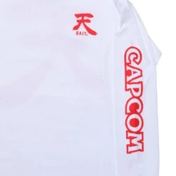 BAIT X Street Fighter Men Akuma Long Sleeve Tee (white) -Our Apparel Shop baakumalsteewh 3