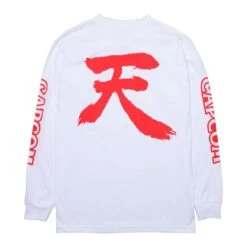 BAIT X Street Fighter Men Akuma Long Sleeve Tee (white) -Our Apparel Shop baakumalsteewh 5