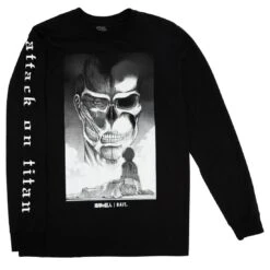 BAIT X Attack On Titan Men Armin Long Sleeve Tee (black) -Our Apparel Shop baaotarminlstbk 3