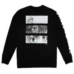 BAIT X Attack On Titan Men Armin Long Sleeve Tee (black) -Our Apparel Shop baaotarminlstbk 5