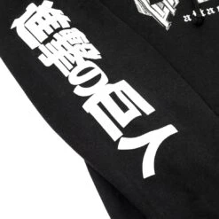 BAIT X Attack On Titan Men BAIT Logo Hoody (black) -Our Apparel Shop baaotbaithdybk 3