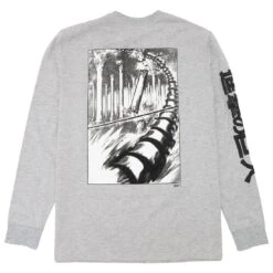 BAIT X Attack On Titan Men King Reiss Long Sleeve Tee (gray) -Our Apparel Shop baaotkinglsgr 4