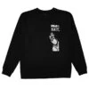 BAIT X Attack On Titan Men Mikasa Crewneck Sweater (black) -Our Apparel Shop baaotmikacrwbk 1