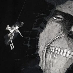 BAIT X Attack On Titan Men Mikasa Crewneck Sweater (black) -Our Apparel Shop baaotmikacrwbk 4