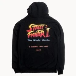 BAIT X Street Fighter Men BAIT Logo Street Fighter II Hoody (black) -Our Apparel Shop babaitsflogohdb 3