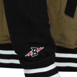 BAIT Basics Baseball Jacket (olive / Black) -Our Apparel Shop babajacketobk thum5 43114