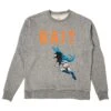 BAIT X Batman Men Classic Batman Logo Crewneck Sweater (gray)