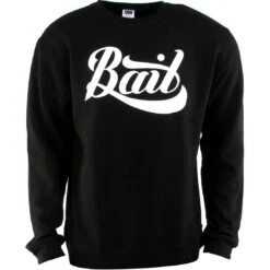 BAIT Script Logo Crewneck (black / White)