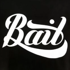 BAIT Script Logo Crewneck (black / White) -Our Apparel Shop babcscriptv2bwht thum4 48606