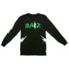 BAIT Men Bolt Long Sleeve Tee (black / Green) -Our Apparel Shop baboltlsteebkgr