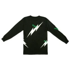 BAIT Men Bolt Long Sleeve Tee (black / Green) -Our Apparel Shop baboltlsteebkgr 6