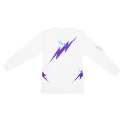 BAIT Men Bolt Long Sleeve Tee (white / Teal) -Our Apparel Shop baboltlsteewh 6 updated