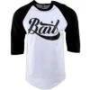 BAIT Script Logo Raglan Tee (white / Black / Black) -Our Apparel Shop babrscriptv1wbb thum1 48596