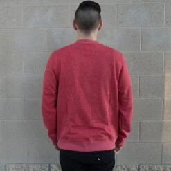 BAIT B Letter Invisible Pockets Fitted Crewneck (red) -Our Apparel Shop babt140213 002bred thum6 46079
