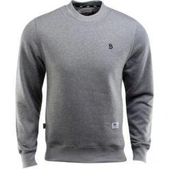 BAIT B Letter Invisible Pockets Fitted Crewneck (gray) -Our Apparel Shop babt140213 004b thum1 45692